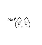 猫っぽい顔文字（個別スタンプ：38）