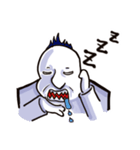 Paranoid white-eyed male（個別スタンプ：24）