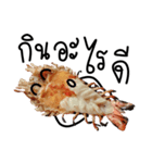 Cute Grilled Big Shrimp（個別スタンプ：33）