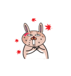 Funny cat and scars rabbit（個別スタンプ：4）