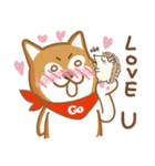 SHIBAdog and Hedgehog（個別スタンプ：24）