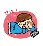 Handsome Qbaby-Who looks better than me.（個別スタンプ：12）