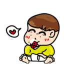 Handsome Qbaby-Who looks better than me.（個別スタンプ：19）