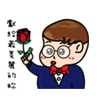 Handsome Qbaby-Who looks better than me.（個別スタンプ：24）