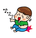 Handsome Qbaby-Who looks better than me.（個別スタンプ：31）