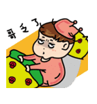 Handsome Qbaby-Who looks better than me.（個別スタンプ：40）