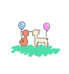 Lovely and cute ALPACA（個別スタンプ：22）