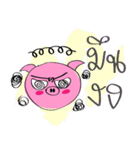 Pig TOO Tamutamii（個別スタンプ：4）