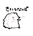 フランクなモノクロはりねずみ（個別スタンプ：8）