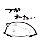 フランクなモノクロはりねずみ（個別スタンプ：28）