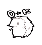 フランクなモノクロはりねずみ（個別スタンプ：31）