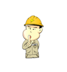 Electrician man By Tumzaa（個別スタンプ：16）