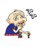 Thai country Funny Grandpa ＆ Grandma（個別スタンプ：13）