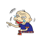 Thai country Funny Grandpa ＆ Grandma（個別スタンプ：14）