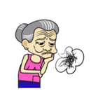 Thai country Funny Grandpa ＆ Grandma（個別スタンプ：25）