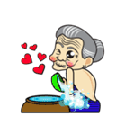 Thai country Funny Grandpa ＆ Grandma（個別スタンプ：27）