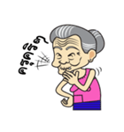 Thai country Funny Grandpa ＆ Grandma（個別スタンプ：32）