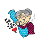 Thai country Funny Grandpa ＆ Grandma（個別スタンプ：34）