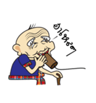 Thai country Funny Grandpa ＆ Grandma（個別スタンプ：36）