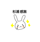 杉浦スタンプ（うさぎ）（個別スタンプ：9）