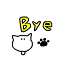 目が点。ねこ（個別スタンプ：8）