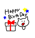 目が点。ねこ（個別スタンプ：13）