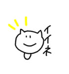 目が点。ねこ（個別スタンプ：21）