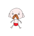 赤パンワンコ（個別スタンプ：6）