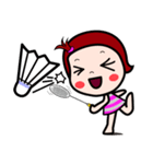 Woraffe Badminton (ENG)（個別スタンプ：5）