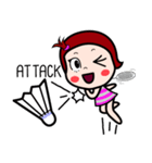 Woraffe Badminton (ENG)（個別スタンプ：8）