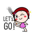 Woraffe Badminton (ENG)（個別スタンプ：9）