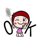 Woraffe Badminton (ENG)（個別スタンプ：21）