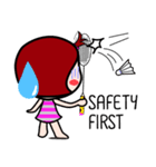 Woraffe Badminton (ENG)（個別スタンプ：32）