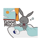 うさぎのノワールと仲良したまご（個別スタンプ：15）