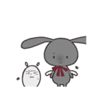 うさぎのノワールと仲良したまご（個別スタンプ：33）