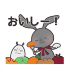 うさぎのノワールと仲良したまご（個別スタンプ：37）