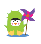 cute cactus asking mon（個別スタンプ：1）