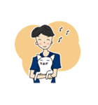 Daily life of cheerful boy（個別スタンプ：1）