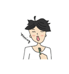 Daily life of cheerful boy（個別スタンプ：17）