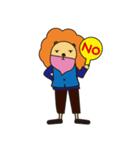 Bearded lion（個別スタンプ：28）
