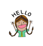 Weird girl（個別スタンプ：1）