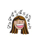 Weird girl（個別スタンプ：9）