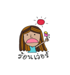 Weird girl（個別スタンプ：11）