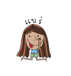 Weird girl（個別スタンプ：22）