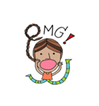 Weird girl（個別スタンプ：29）