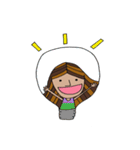 Weird girl（個別スタンプ：36）
