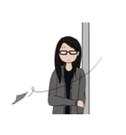 Gloomy Girl Bai（個別スタンプ：22）
