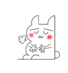 壁ウサギ（個別スタンプ：4）