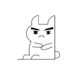 壁ウサギ（個別スタンプ：7）