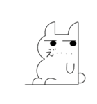 壁ウサギ（個別スタンプ：9）